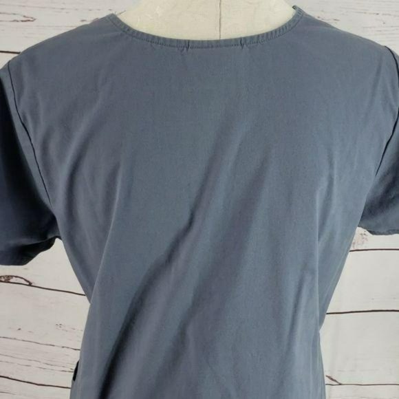 Scrub Star Women's Short Sleeve Grey‎ Scrub Medical Top Shirt Small - Picture 3 of 5